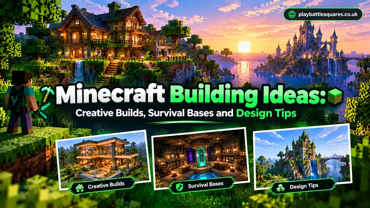 Minecraft Building Ideas – Creative Builds, Survival Bases and Design Tips